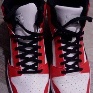 Puma Men's Bold Red and White Sneakers